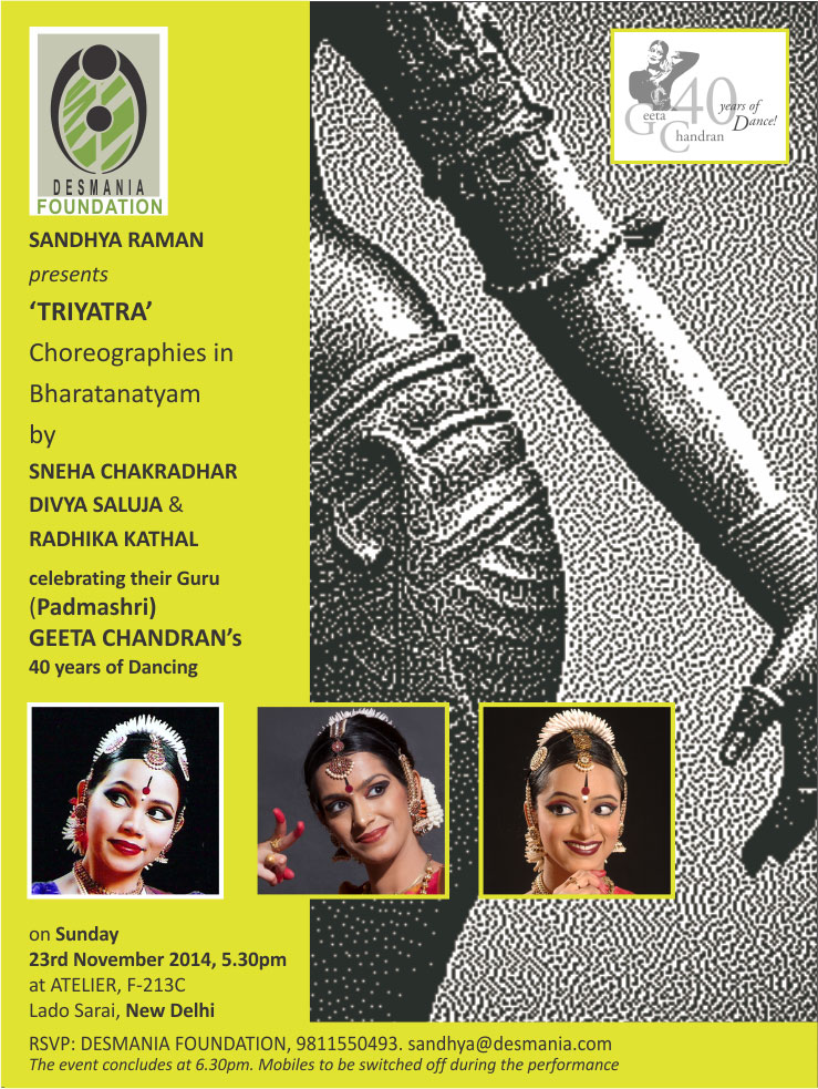 Triyatra: Choreographies in Bharatanatyam